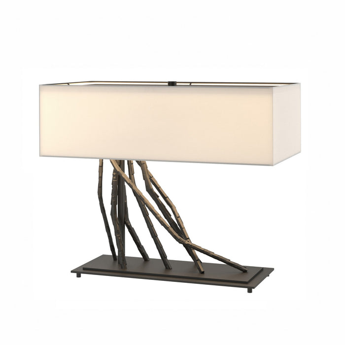 Hubbardton Forge 277660-SKT-10-SF2010 Two Light Table Lamp, Black