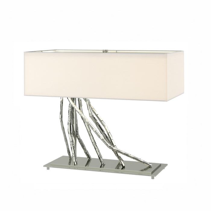 Hubbardton Forge 277660-SKT-85-SF2010 Two Light Table Lamp, Sterling