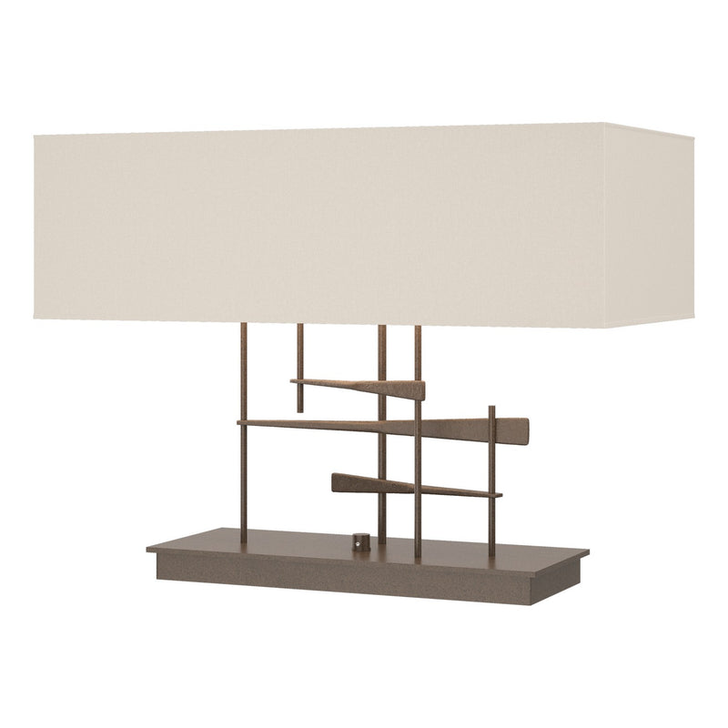 Hubbardton Forge 277670-SKT-05-SE2010 Two Light Table Lamp, Bronze