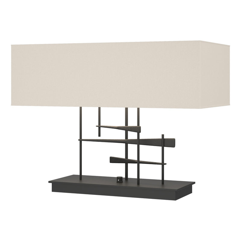 Hubbardton Forge 277670-SKT-10-SE2010 Two Light Table Lamp, Black