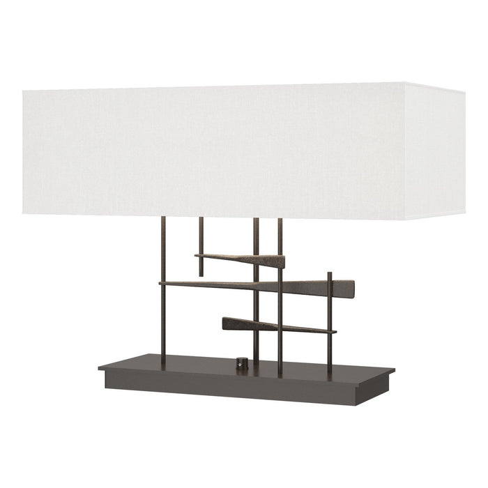 Hubbardton Forge 277670-SKT-14-SF2010 Two Light Table Lamp, Oil Rubbed Bronze
