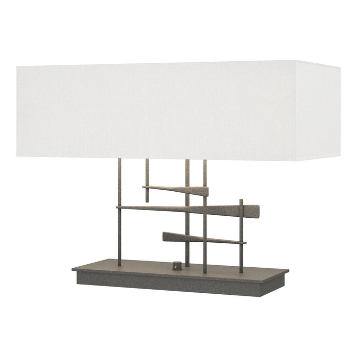 Hubbardton Forge 277670-SKT-20-SF2010 Two Light Table Lamp, Natural Iron