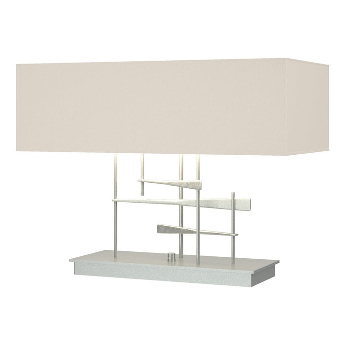 Hubbardton Forge 277670-SKT-82-SE2010 Two Light Table Lamp, Vintage Platinum