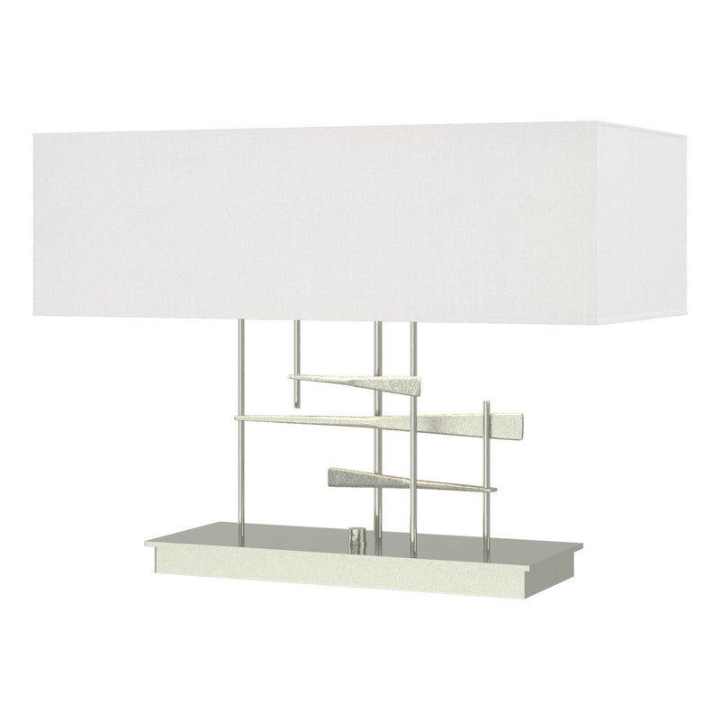 Hubbardton Forge 277670-SKT-85-SF2010 Two Light Table Lamp, Sterling