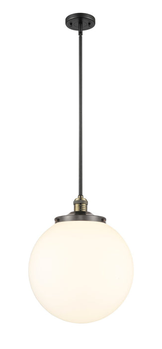 Innovations 201S-BAB-G201-14-LED LED Pendant, Black Antique Brass
