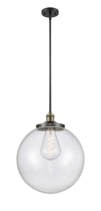Innovations 201S-BAB-G204-16 One Light Pendant, Black Antique Brass