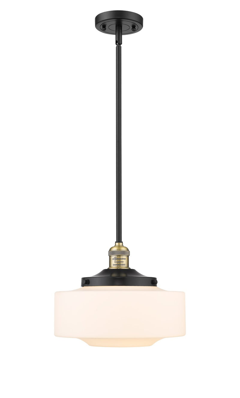 Innovations 201S-BAB-G691-12-LED LED Mini Pendant, Black Antique Brass