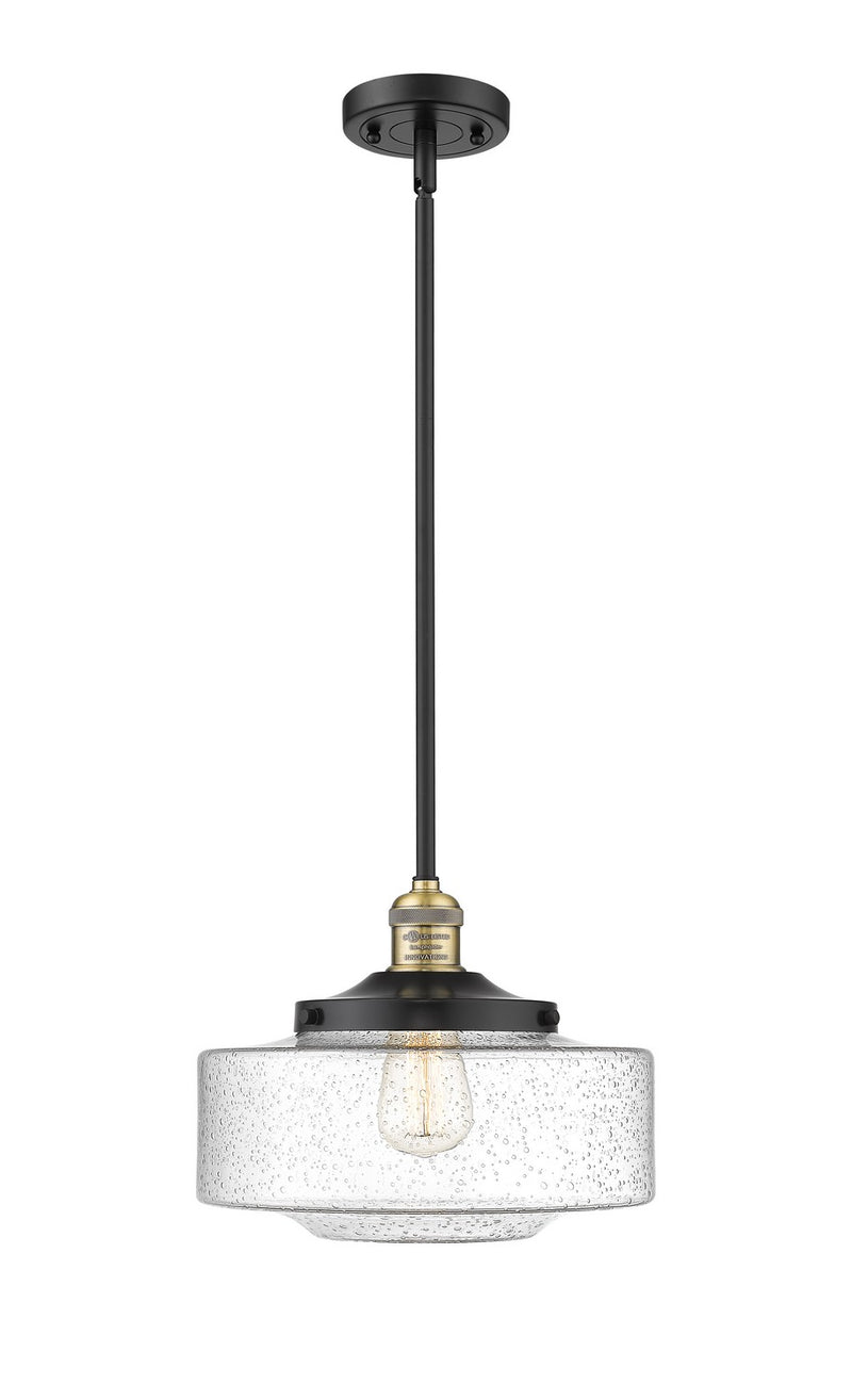 Innovations 201S-BAB-G694-12-LED LED Mini Pendant, Black Antique Brass