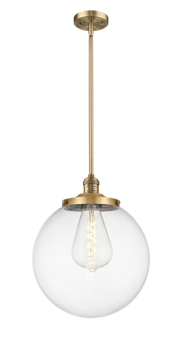 Innovations 201S-BB-G202-14 One Light Pendant, Brushed Brass
