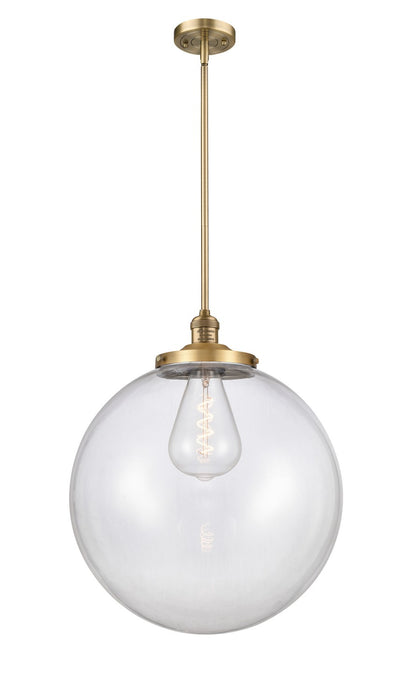 Innovations 201S-BB-G202-18 One Light Pendant, Brushed Brass