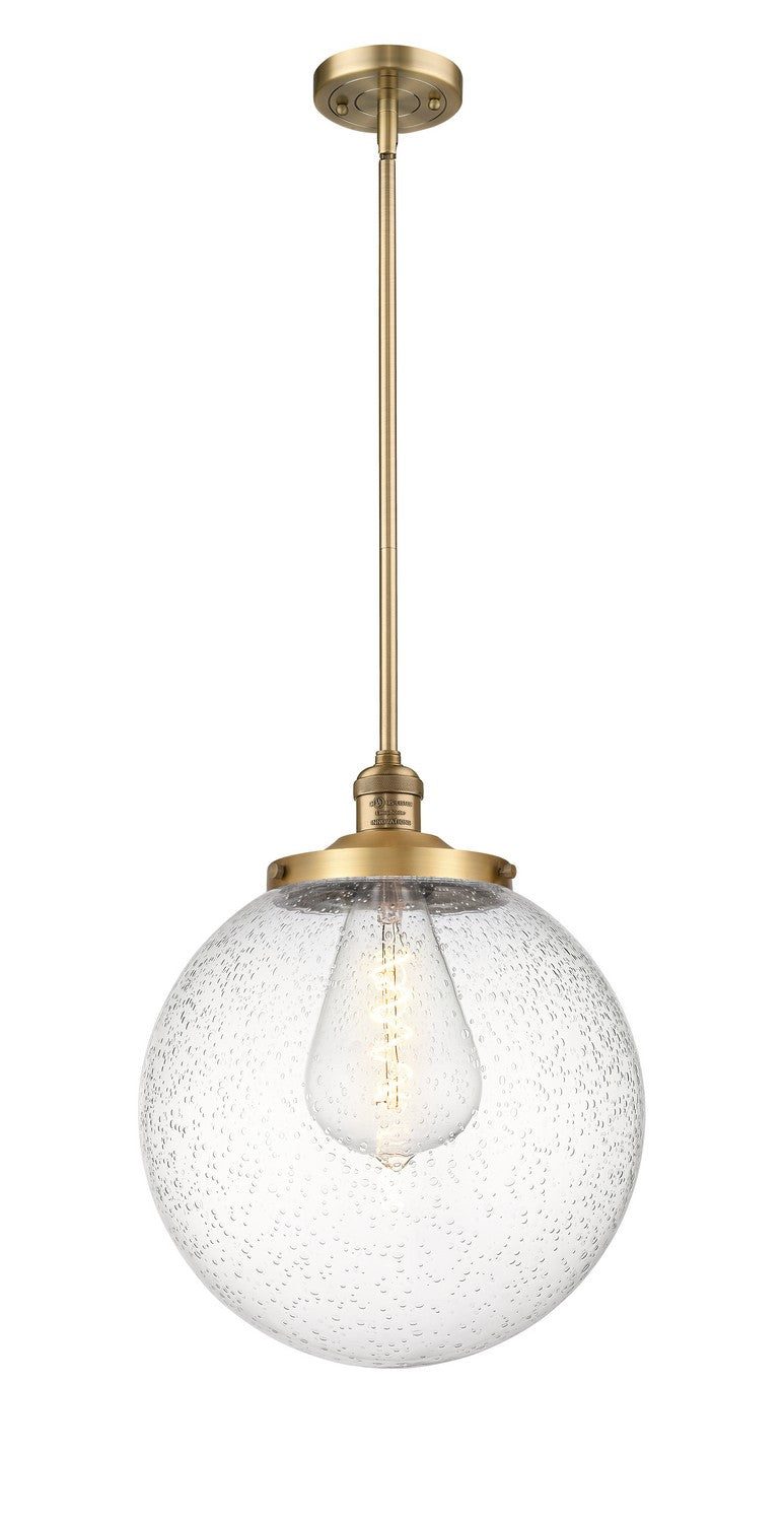 Innovations 201S-BB-G204-14 One Light Pendant, Brushed Brass