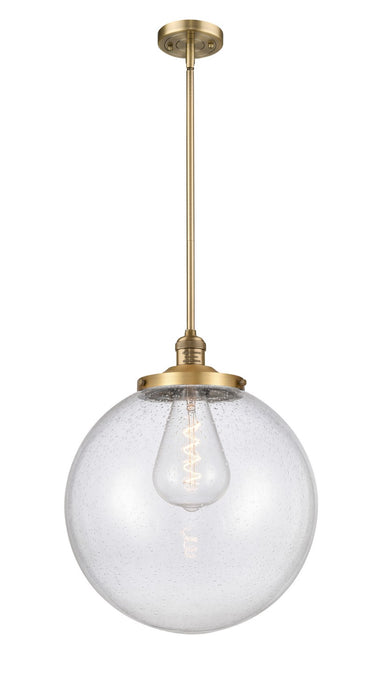 Innovations 201S-BB-G204-16 One Light Pendant, Brushed Brass