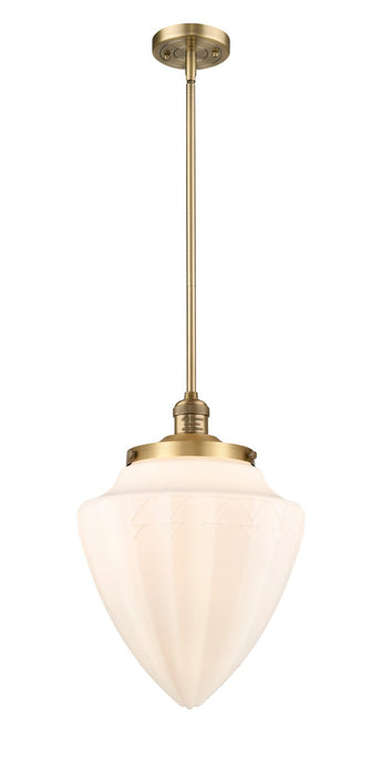 Innovations 201S-BB-G661-12 One Light Mini Pendant, Brushed Brass