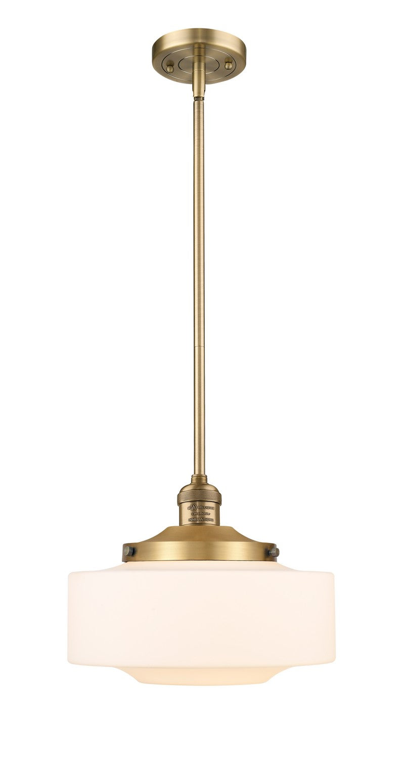 Innovations 201S-BB-G691-12 One Light Mini Pendant, Brushed Brass