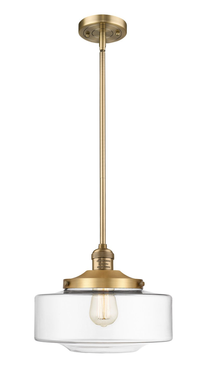 Innovations 201S-BB-G692-12 One Light Mini Pendant, Brushed Brass
