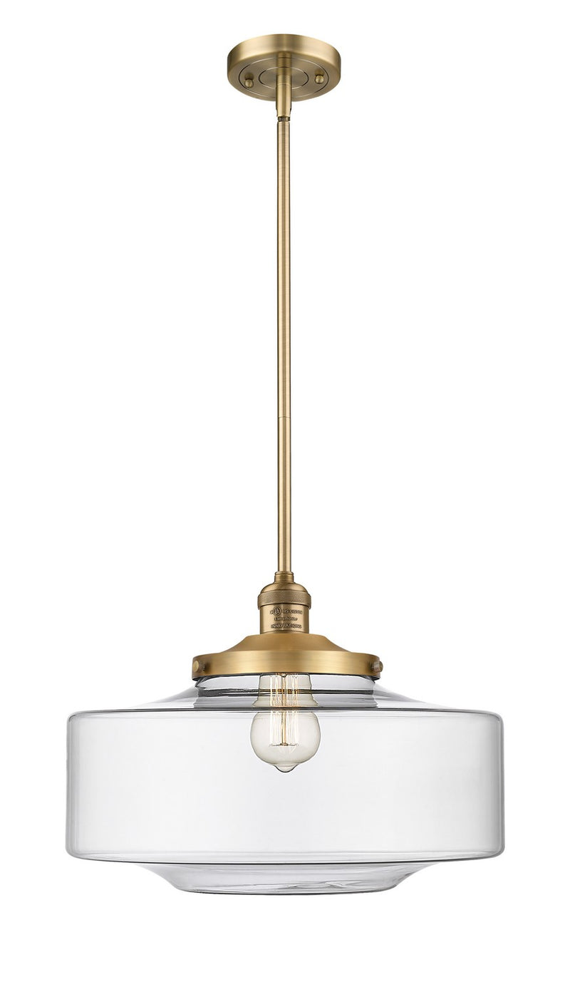 Innovations 201S-BB-G692-16 One Light Mini Pendant, Brushed Brass