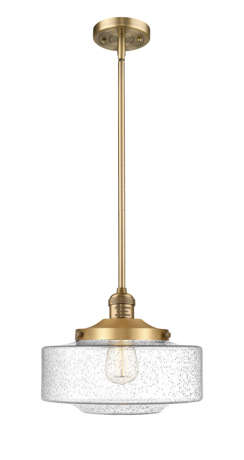 Innovations 201S-BB-G694-12 One Light Mini Pendant, Brushed Brass