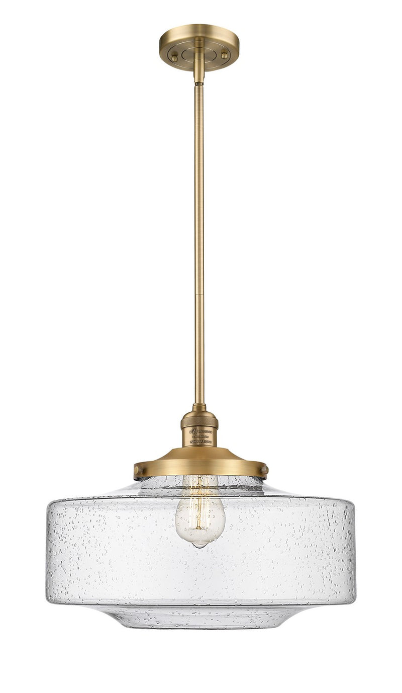 Innovations 201S-BB-G694-16 One Light Mini Pendant, Brushed Brass