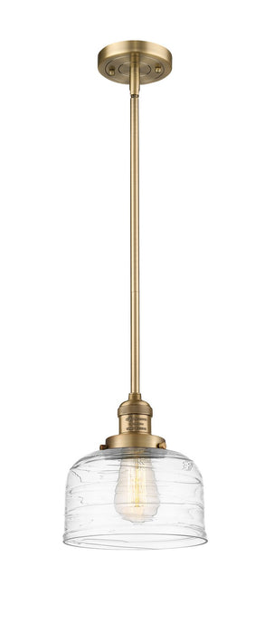 Innovations 201S-BB-G713 One Light Mini Pendant, Brushed Brass