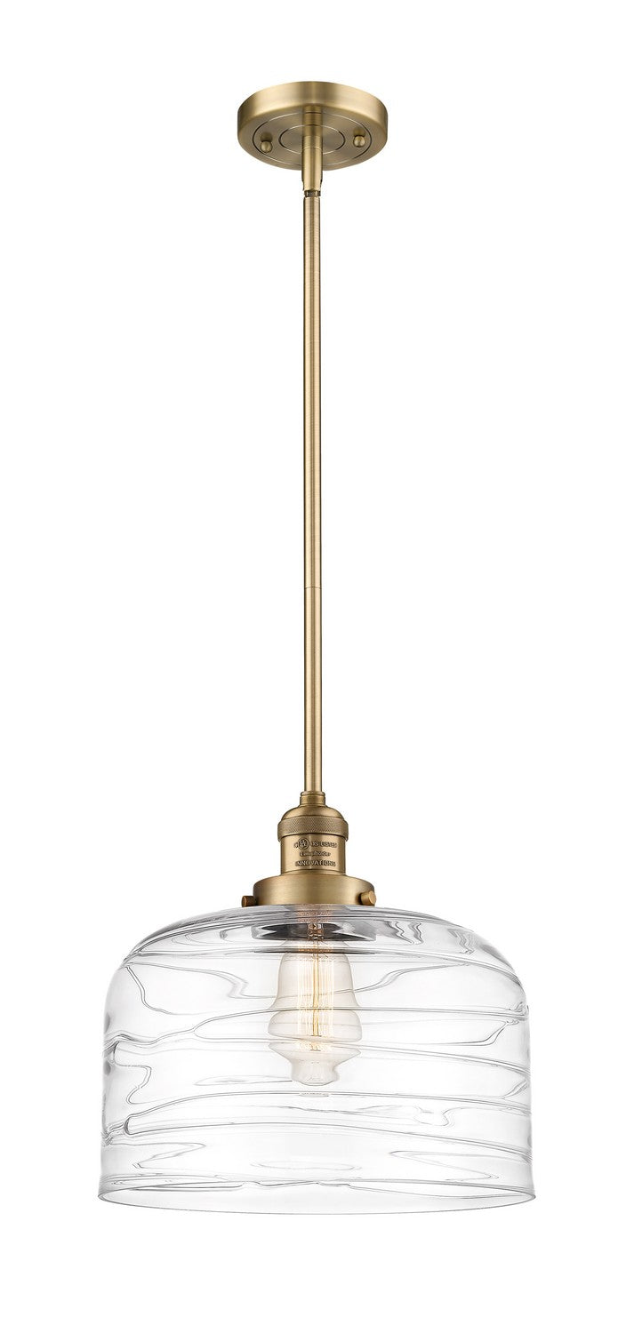 Innovations 201S-BB-G713-L-LED LED Mini Pendant, Brushed Brass