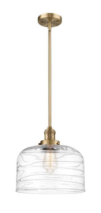 Innovations 201S-BB-G713-L-LED LED Mini Pendant, Brushed Brass