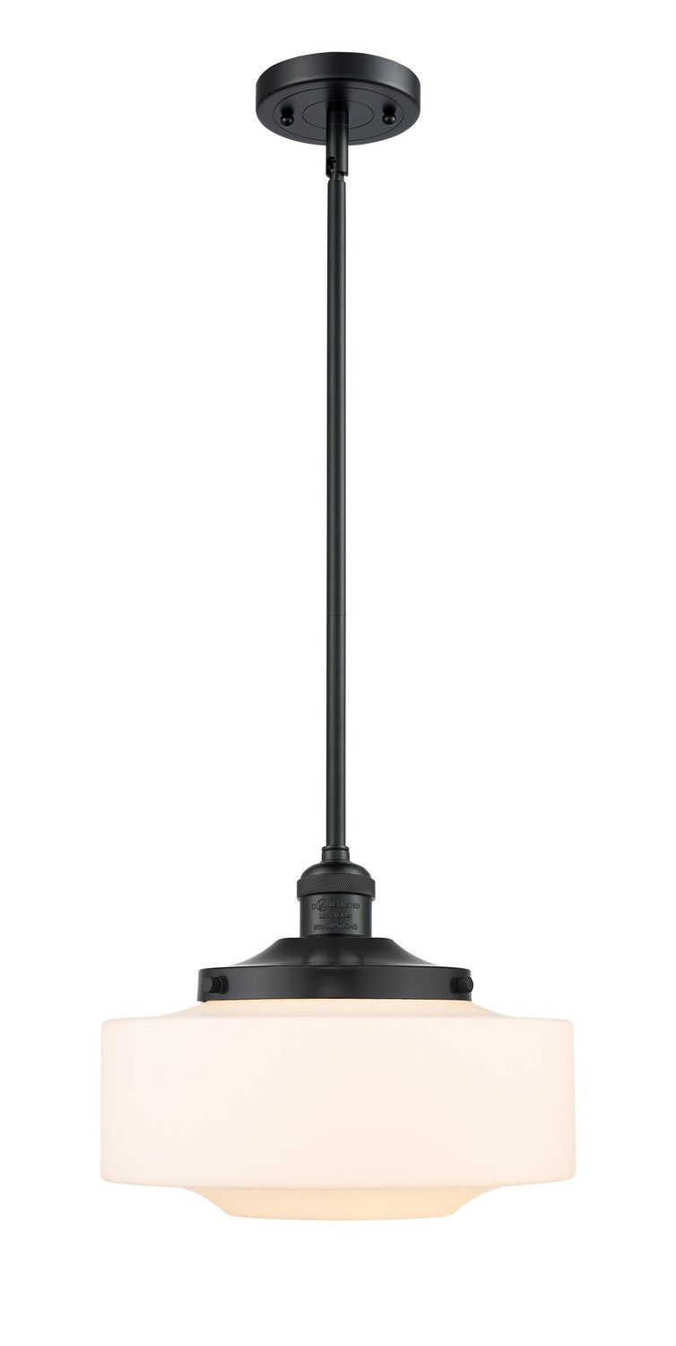 Innovations 201S-BK-G691-12 One Light Mini Pendant, Matte Black