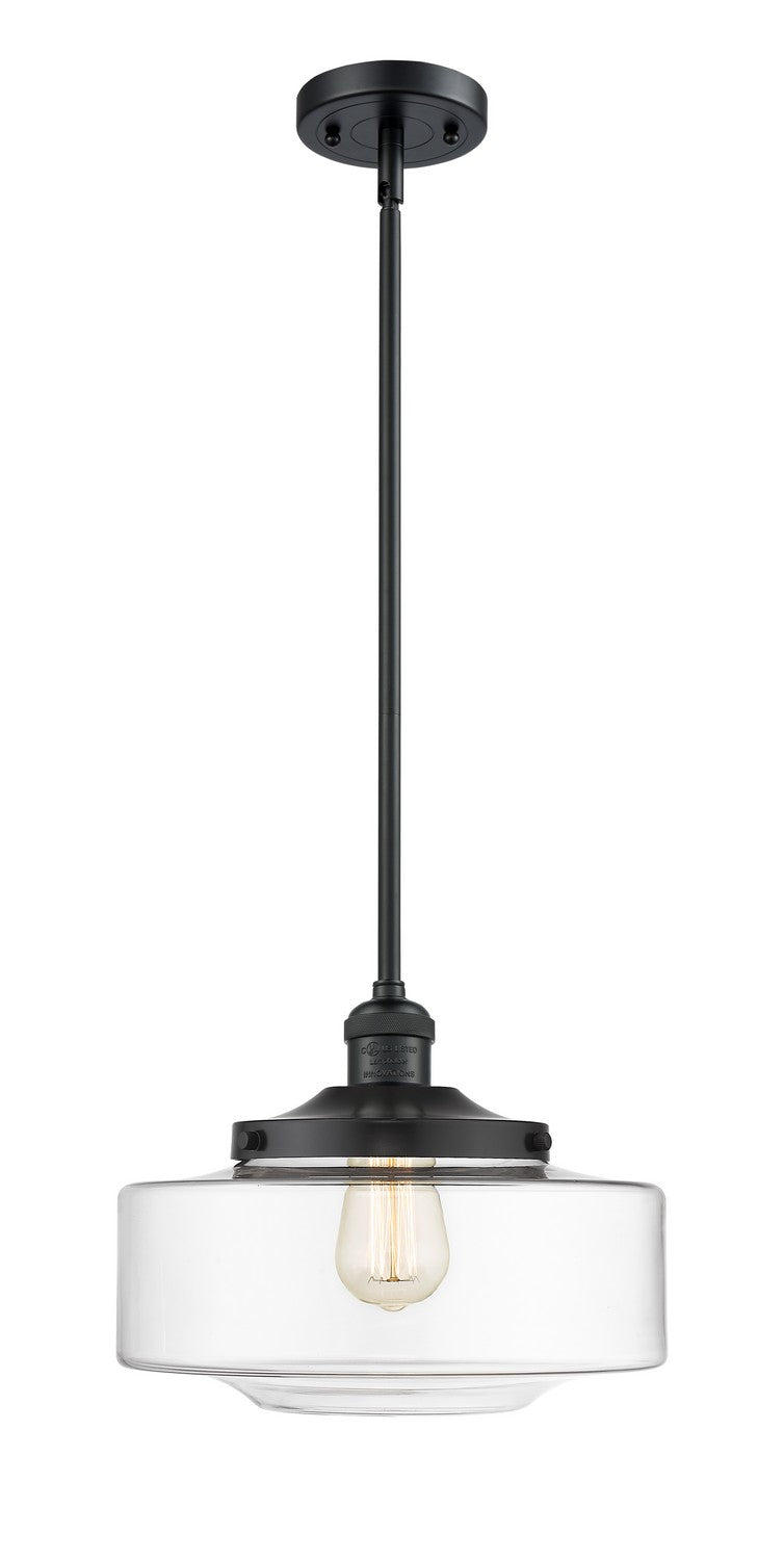 Innovations 201S-BK-G692-12 One Light Mini Pendant, Matte Black