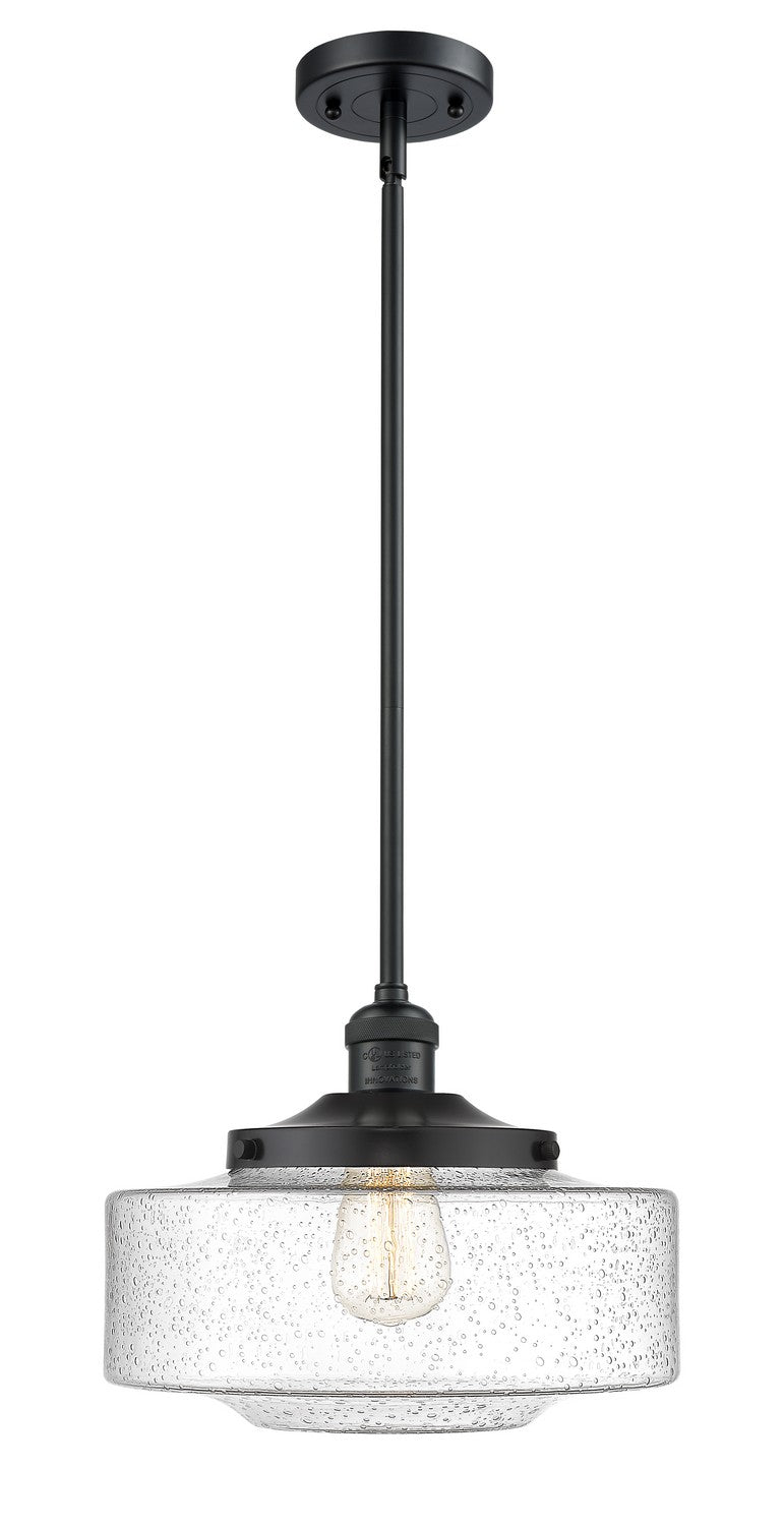 Innovations 201S-BK-G694-12 One Light Mini Pendant, Matte Black