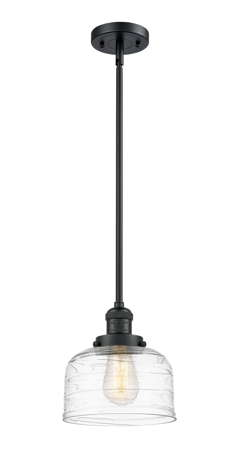 Innovations 201S-BK-G713 One Light Mini Pendant, Matte Black