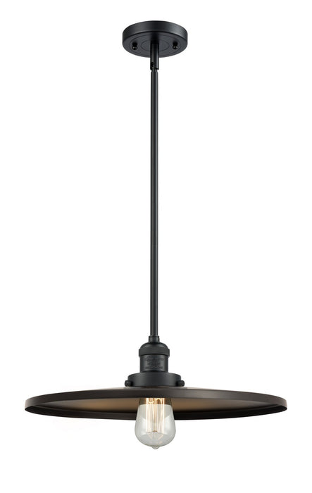 Innovations 201S-BK-MFR-BK-16 One Light Mini Pendant, Matte Black