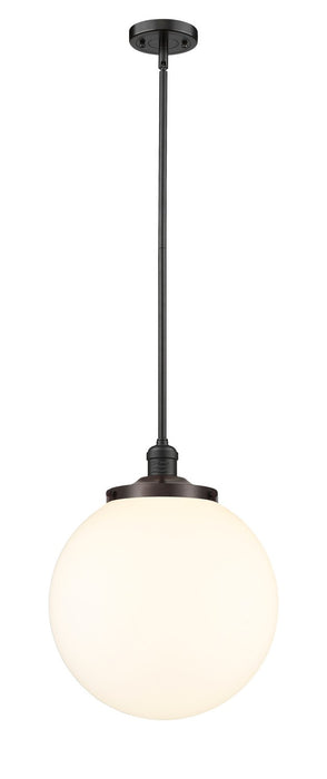 Innovations 201S-OB-G201-14 One Light Pendant, Oil Rubbed Bronze