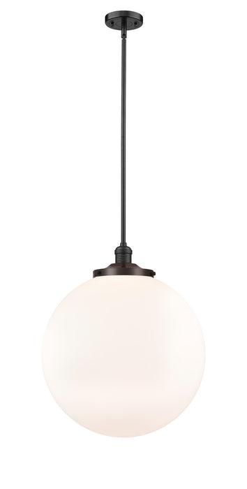 Innovations 201S-OB-G201-18 One Light Pendant, Oil Rubbed Bronze