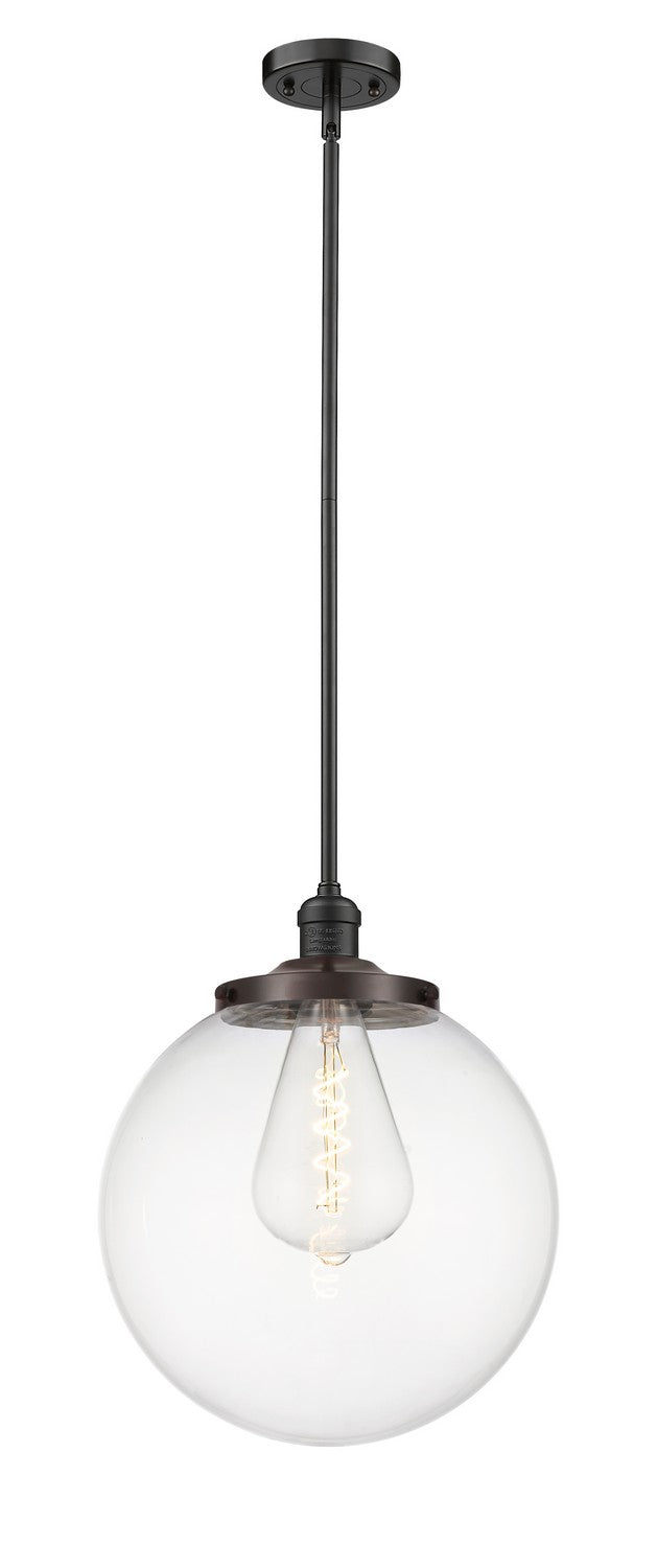 Innovations 201S-OB-G202-14 One Light Pendant, Oil Rubbed Bronze