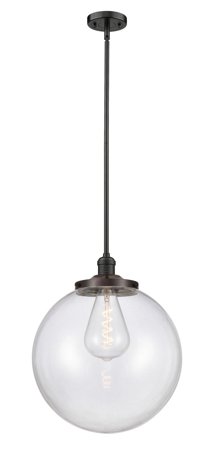 Innovations 201S-OB-G202-16 One Light Pendant, Oil Rubbed Bronze