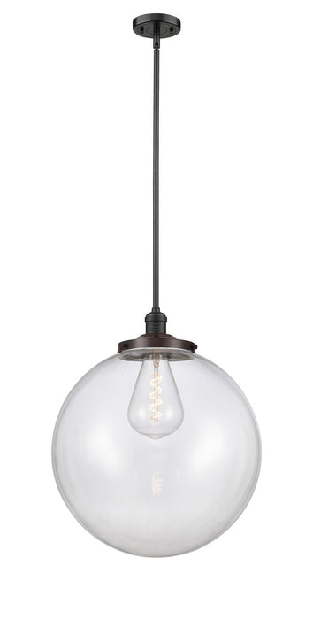 Innovations 201S-OB-G202-18 One Light Pendant, Oil Rubbed Bronze