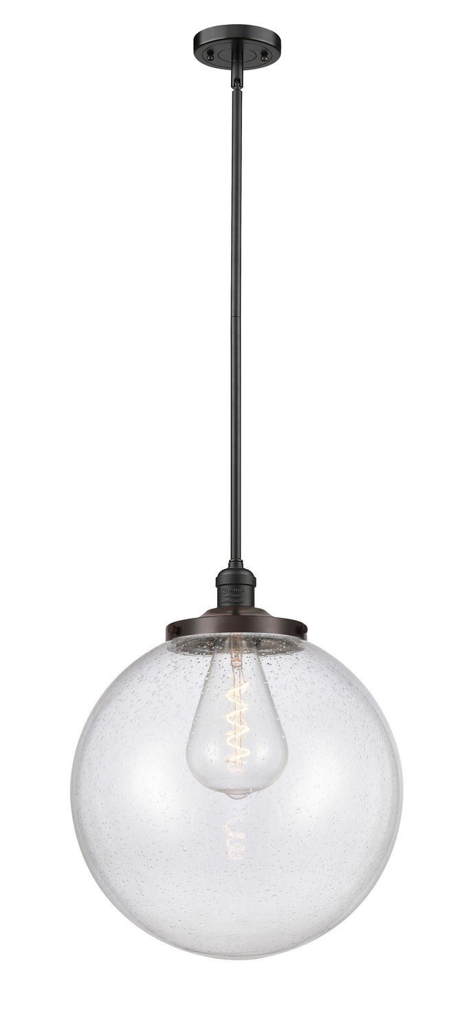 Innovations 201S-OB-G204-16 One Light Pendant, Oil Rubbed Bronze