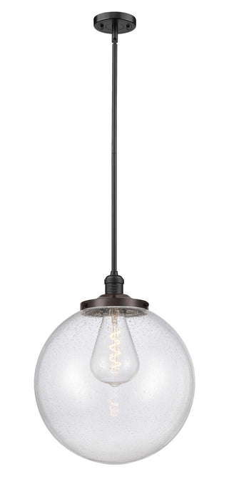 Innovations 201S-OB-G204-16 One Light Pendant, Oil Rubbed Bronze