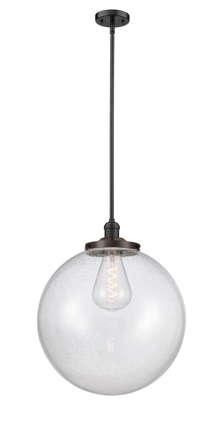 Innovations 201S-OB-G204-18 One Light Pendant, Oil Rubbed Bronze