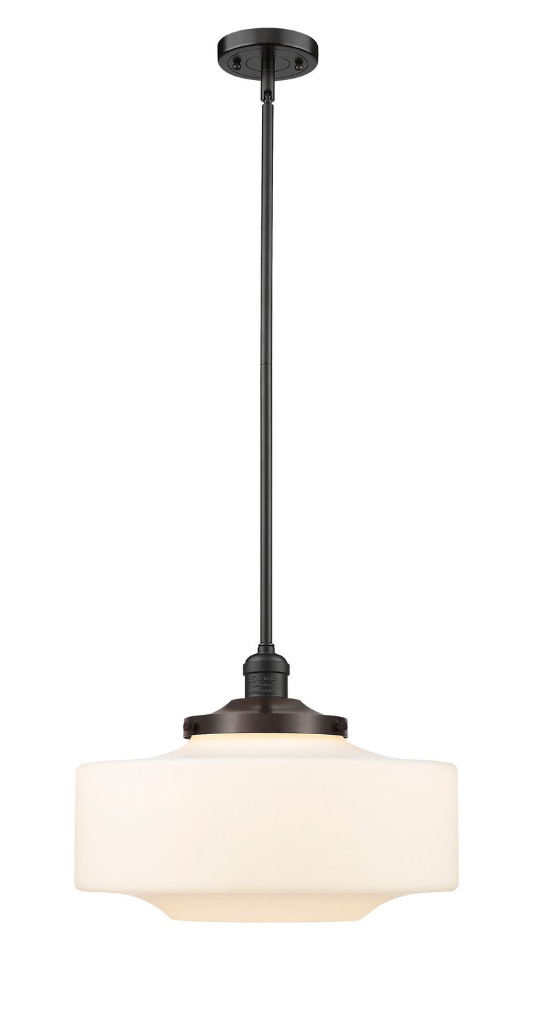 Innovations 201S-OB-G691-16 One Light Mini Pendant, Oil Rubbed Bronze