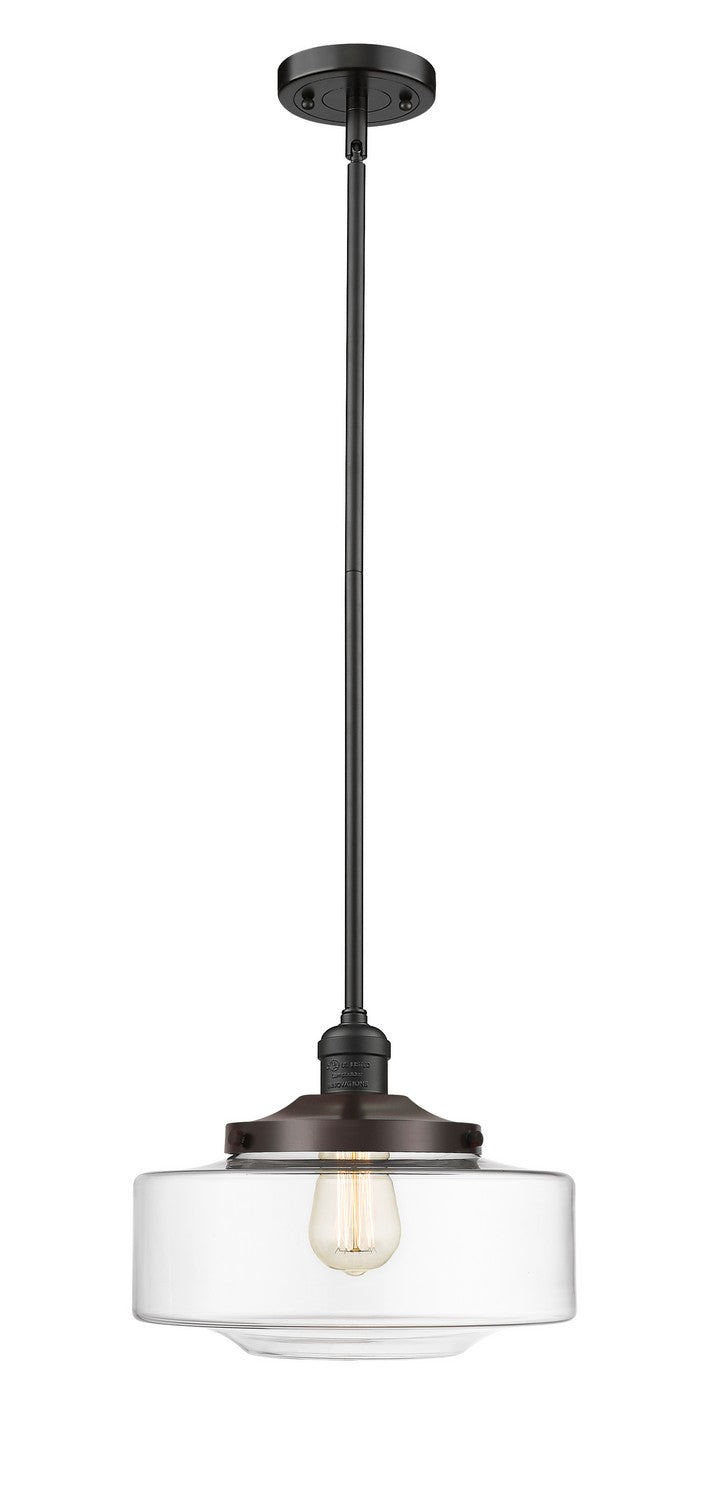 Innovations 201S-OB-G692-12 One Light Mini Pendant, Oil Rubbed Bronze