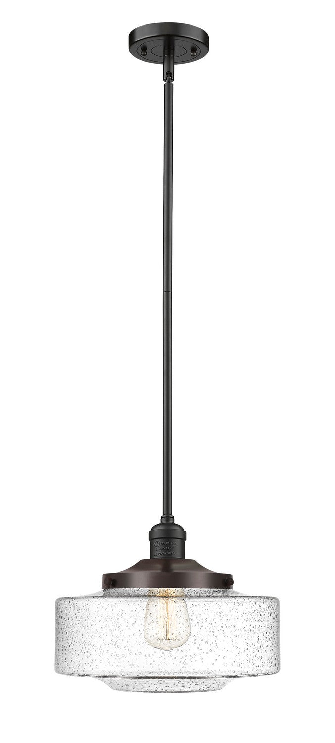 Innovations 201S-OB-G694-12 One Light Mini Pendant, Oil Rubbed Bronze