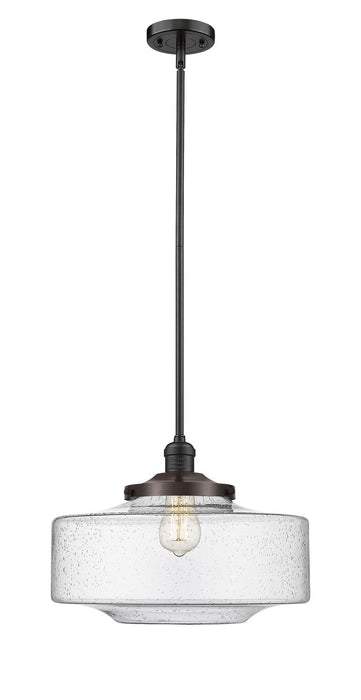 Innovations 201S-OB-G694-16 One Light Mini Pendant, Oil Rubbed Bronze