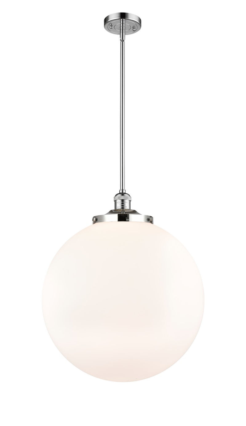 Innovations 201S-PC-G201-18 One Light Pendant, Polished Chrome