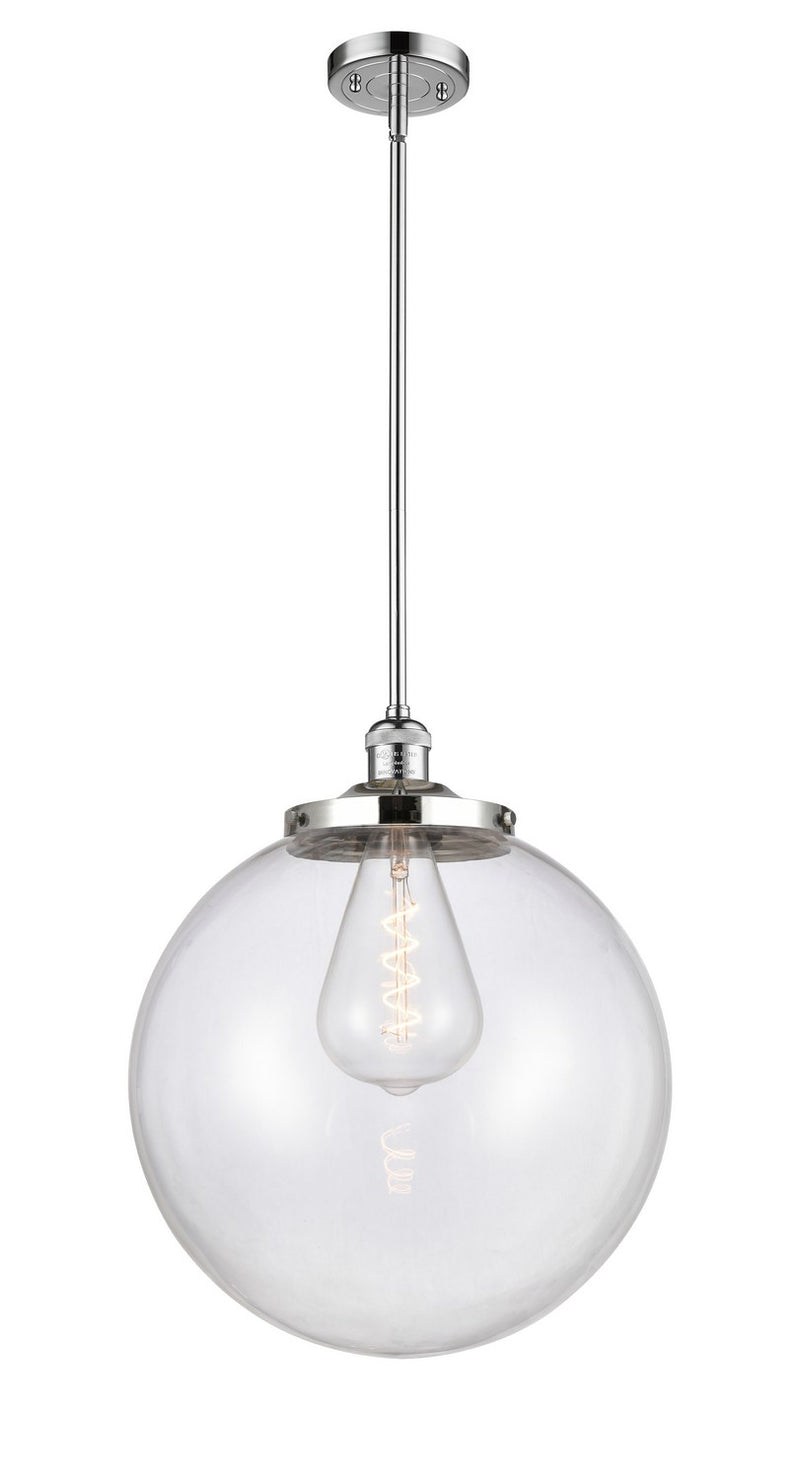 Innovations 201S-PC-G202-16 One Light Pendant, Polished Chrome
