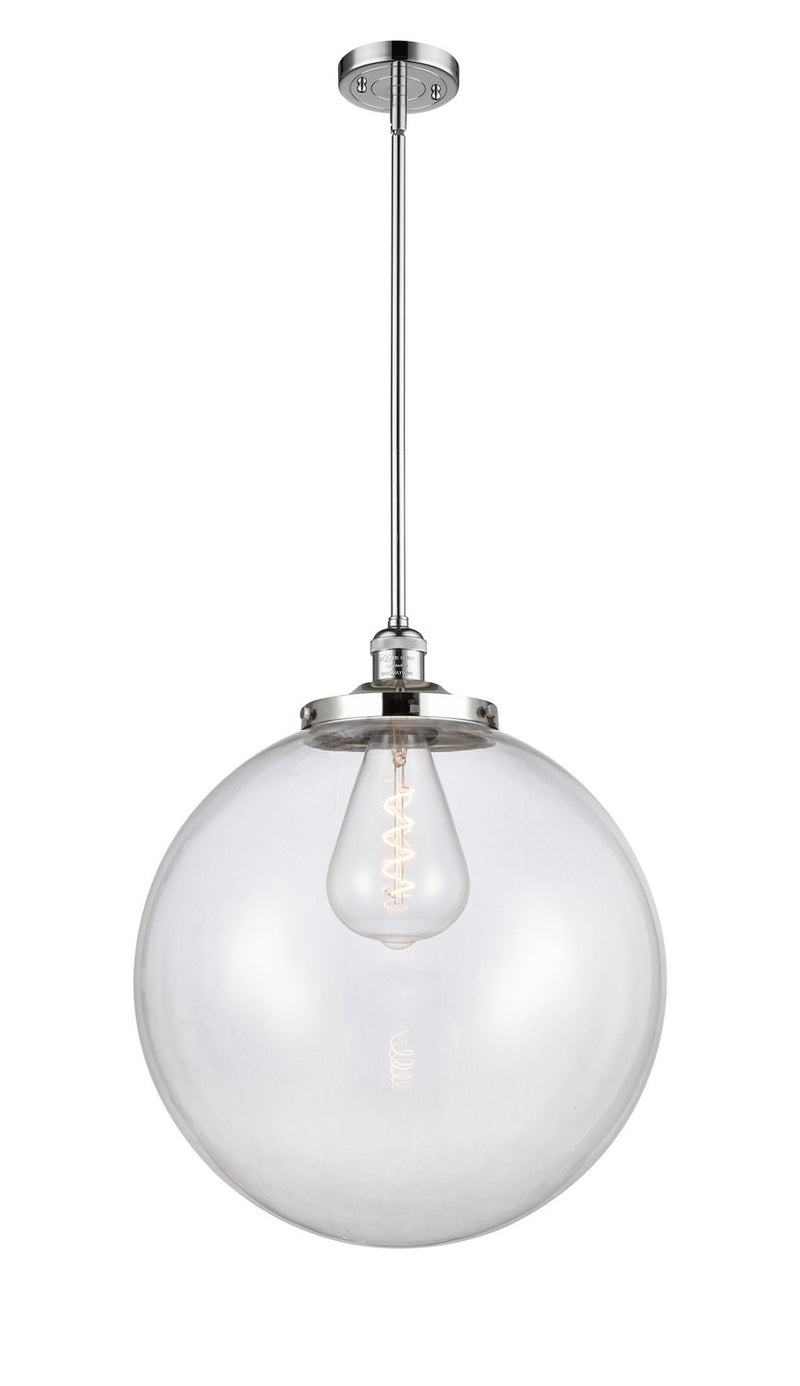 Innovations 201S-PC-G202-18 One Light Pendant, Polished Chrome
