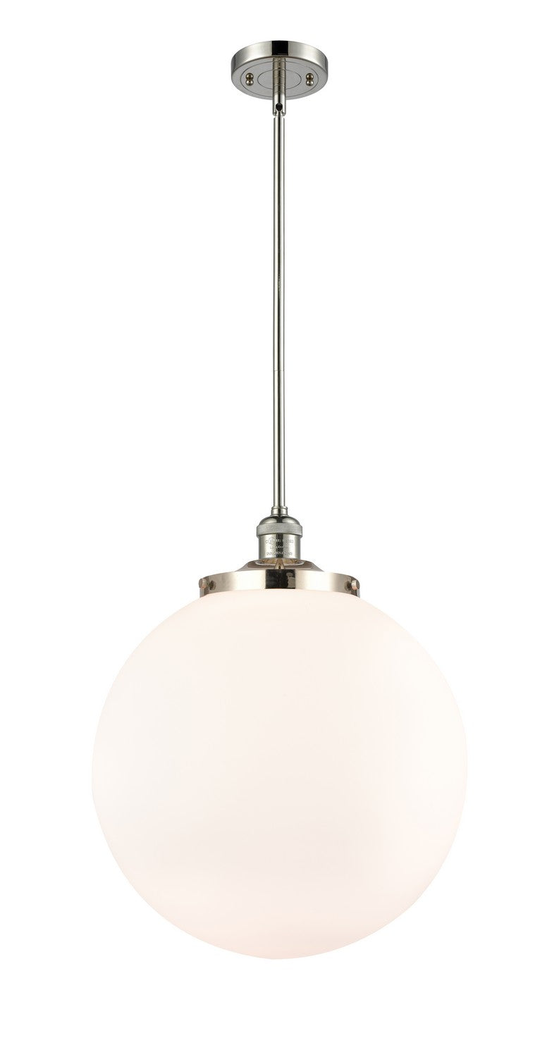 Innovations 201S-PN-G201-16 One Light Pendant, Polished Nickel