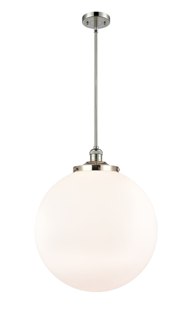 Innovations 201S-PN-G201-18 One Light Pendant, Polished Nickel