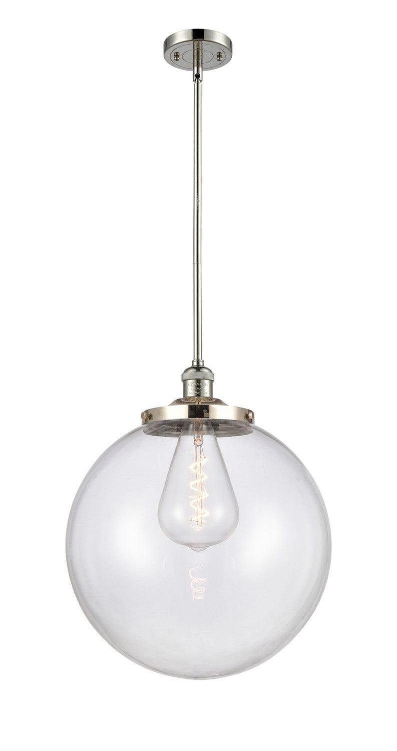 Innovations 201S-PN-G202-16 One Light Pendant, Polished Nickel