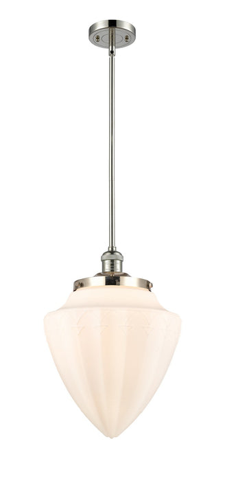 Innovations 201S-PN-G661-12 One Light Mini Pendant, Polished Nickel