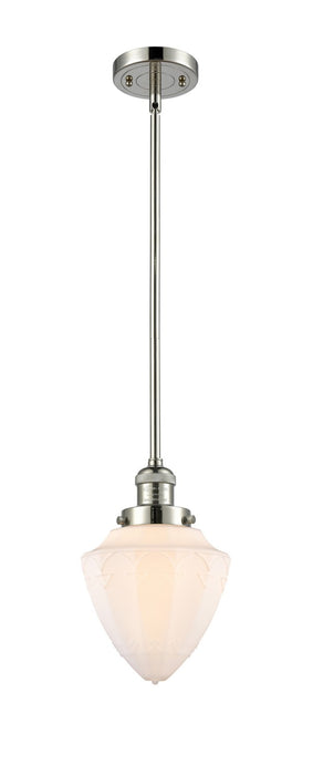 Innovations 201S-PN-G661-7 One Light Mini Pendant, Polished Nickel